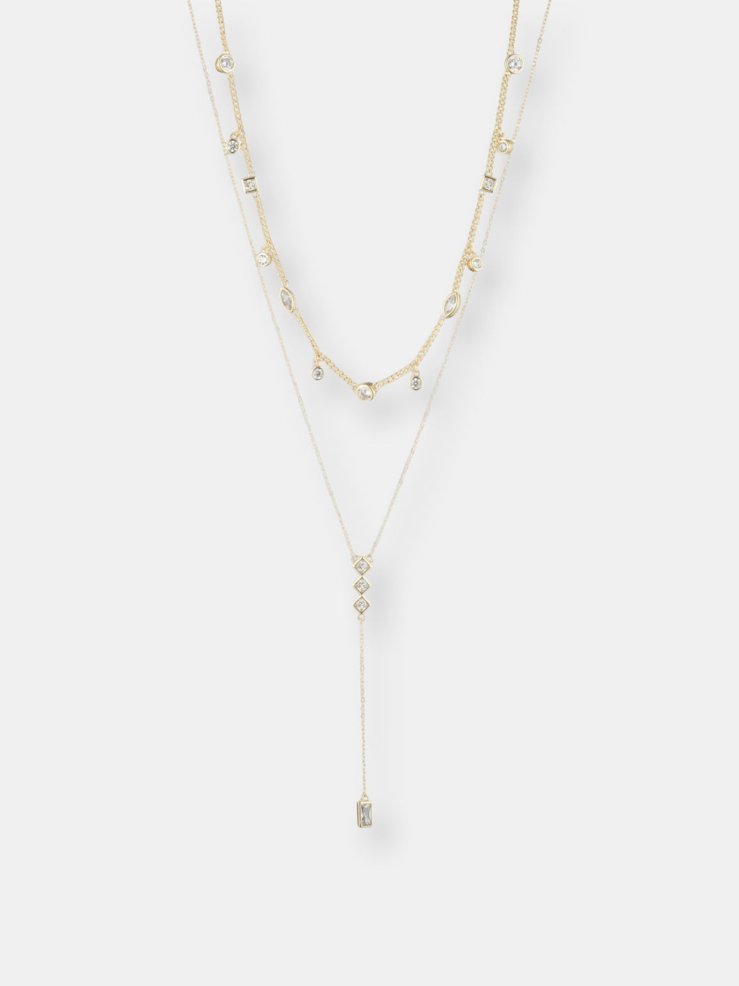 Josephine Layered Lariat Necklace