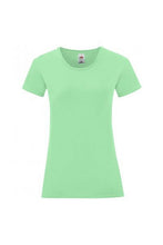 Load image into Gallery viewer, Fruit Of The Loom Womens/Ladies Iconic T-Shirt (Mint Green)