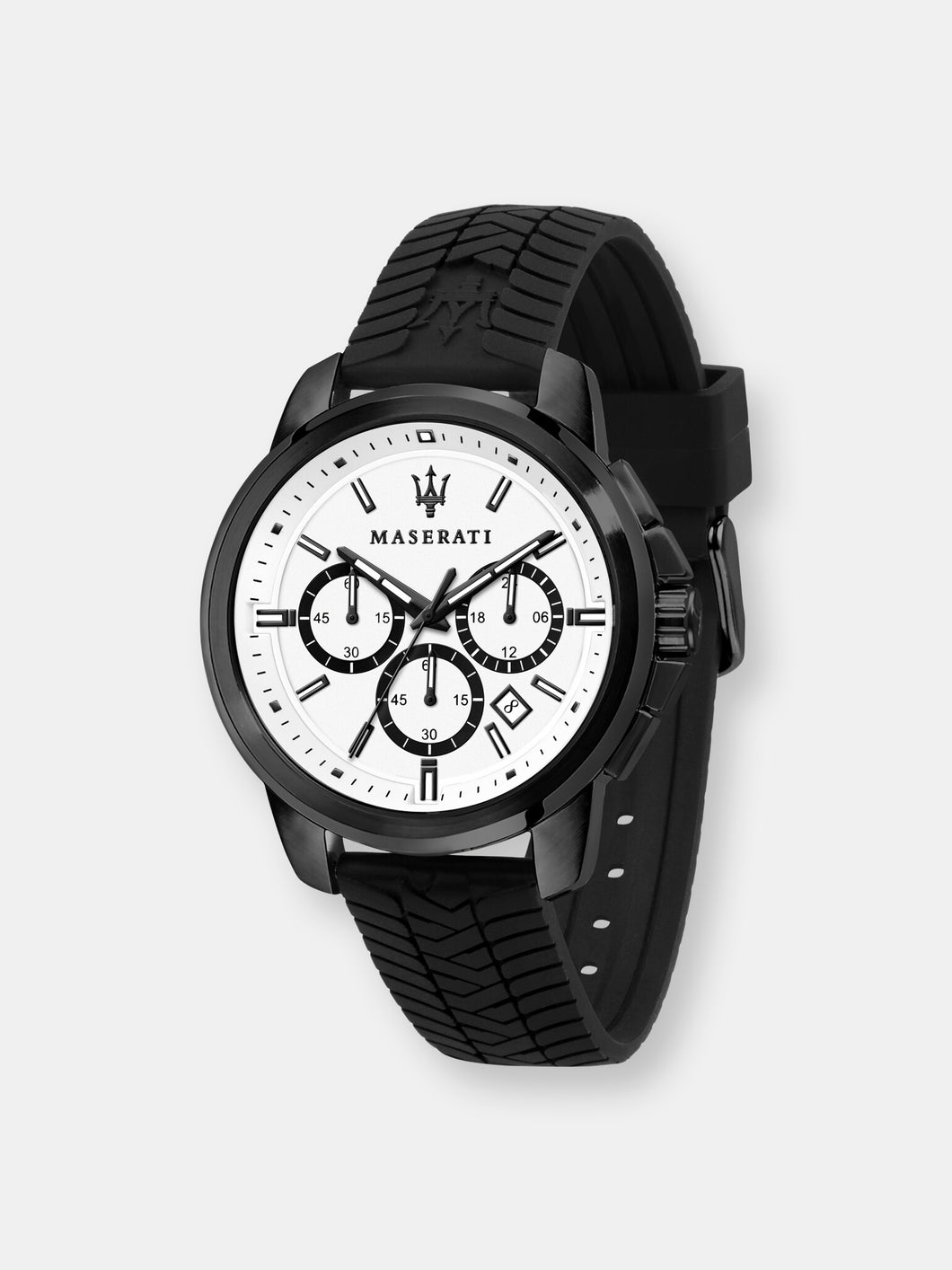 Maserati Men's Successo R8871621010 Black Silicone Quartz Fashion Watch
