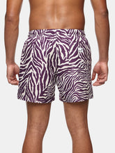 Load image into Gallery viewer, Tropical Zebra II Swim Shorts