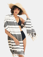 Load image into Gallery viewer, Sea You Soon - Salina Beach Towel Black