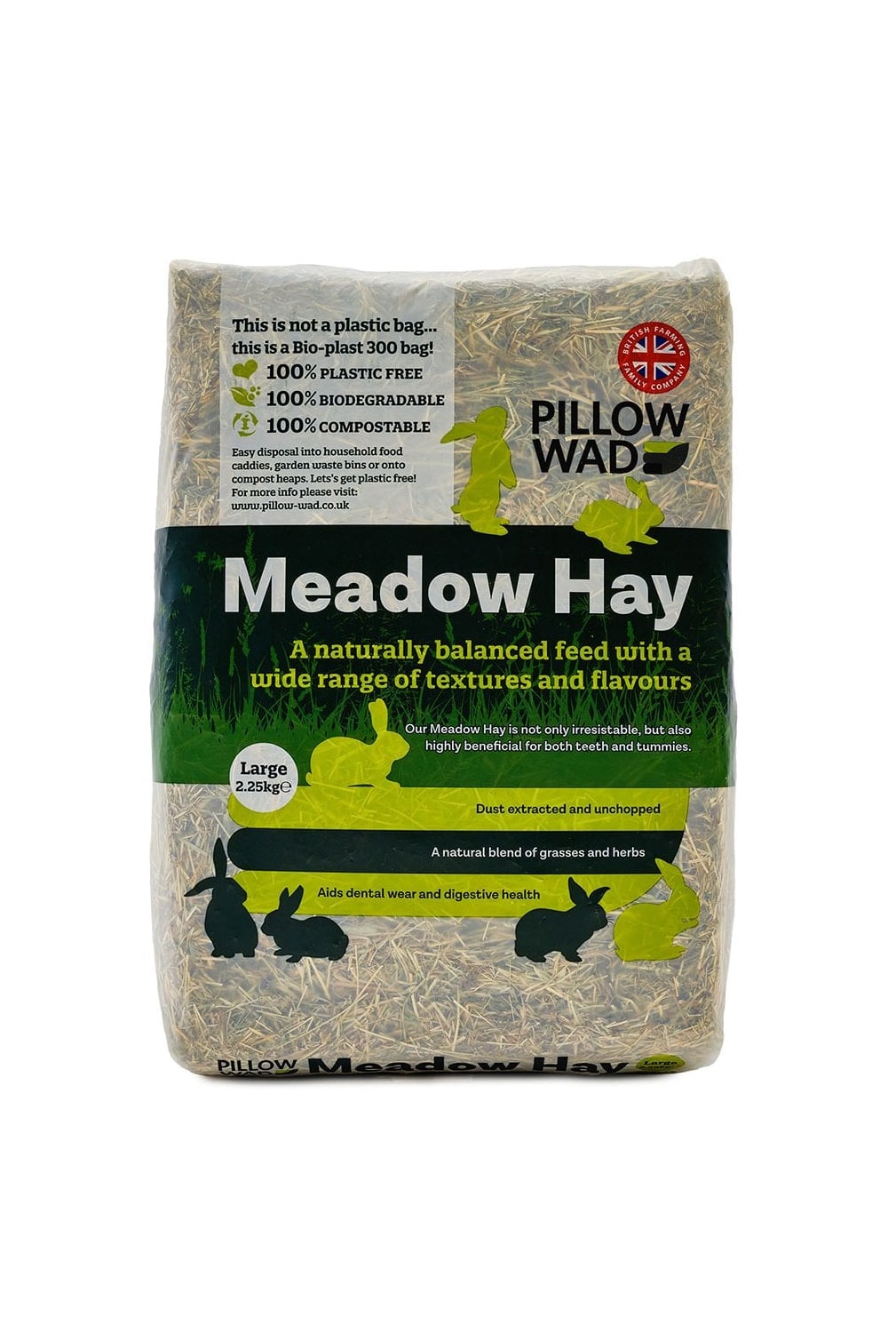 Pillow Wad Meadow Small Pet Hay (Brown) (4.41lb)