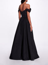 Load image into Gallery viewer, Off Shoulder Side Slit Gown - Black
