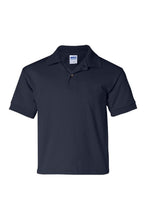 Load image into Gallery viewer, Gildan DryBlend Childrens Unisex Jersey Polo Shirt (Pack of 2) (Navy)