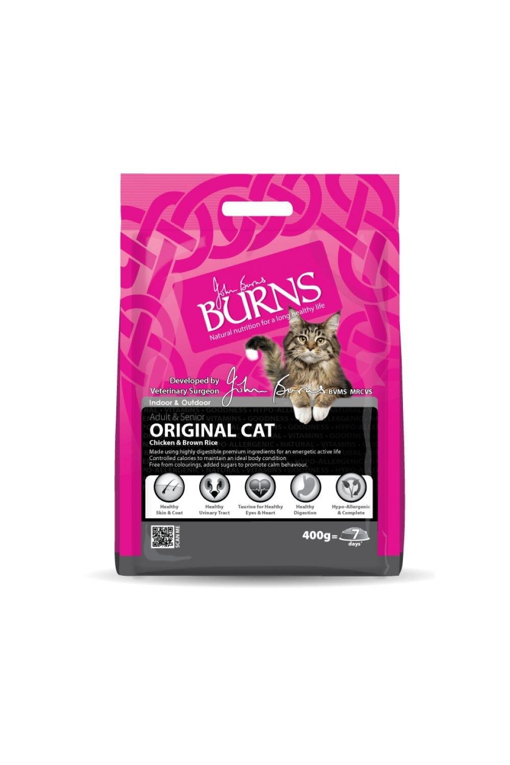 Burns Chicken And Brown Rice Hypoallergenic Complete Dry Cat Food (May Vary) (4.4lb)