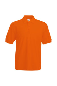 Fruit Of The Loom Mens 65/35 Pique Short Sleeve Polo Shirt (Orange)