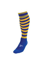 Load image into Gallery viewer, Precision Unisex Adult Pro Hooped Football Socks (Royal Blue/Gold)