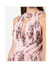 Load image into Gallery viewer, Halter Printed Lurex Chiffon Gown
