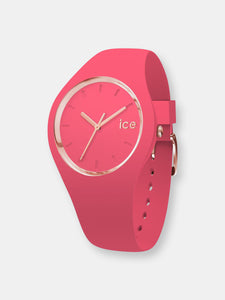 Ice-Watch Women's Glam Colour 015335 Pink Silicone Quartz Fashion Watch