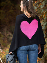 Load image into Gallery viewer, Heart Cashmere and Silk Poncho