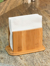 Load image into Gallery viewer, Premium Bamboo Freestanding Large Capacity Napkin Holder, Natural