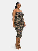 Load image into Gallery viewer, Sleeveless Camo Dress