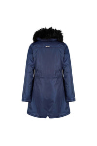 Womens/Ladies Lucasta Full Length Hooded Jacket - Gentian Blue
