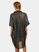 Load image into Gallery viewer, Melanie Oversize Metallic Blouse