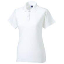 Load image into Gallery viewer, Russell Europe Womens/Ladies Classic Cotton Short Sleeve Polo Shirt (White)