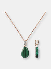 Load image into Gallery viewer, Preziosa Necklace with Natural Stone and Cubic Zirconia