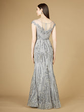 Load image into Gallery viewer, Cap Sleeve, Mermaid Lace Gown with High Neck