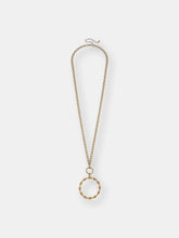 Load image into Gallery viewer, Jenny Bamboo Long Pendant Necklace in Worn Gold