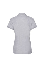 Load image into Gallery viewer, Fruit Of The Loom Ladies Lady-Fit Premium Short Sleeve Polo Shirt (Heather Grey)