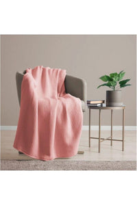 Belledorm Luxury Waffle Throw (Coral) (One Size)