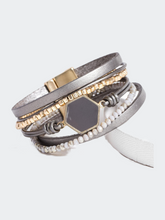 Load image into Gallery viewer, Hexa Leather Bracelet