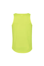 Load image into Gallery viewer, Just Cool Mens Sports Gym Plain Tank/Vest Top (Electric Yellow)