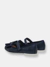 Load image into Gallery viewer, Navy Ballet Flat Shoes
