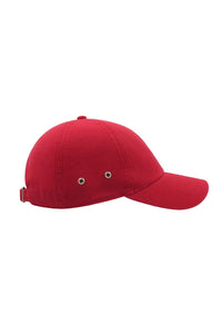 Action 6 Panel Chino Baseball Cap Pack Of 2 - Red