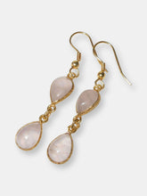 Load image into Gallery viewer, Pahal Rose Quartz Earrings