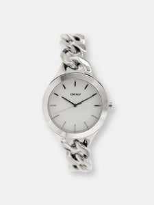 Dkny Women's Chambers NY2216 Silver Stainless-Steel Quartz Fashion Watch