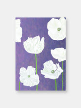 Load image into Gallery viewer, Art Print:  White Poppies on Violet