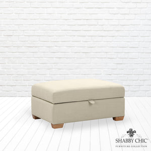 Cailyn Storage Ottoman - Linen