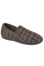 Load image into Gallery viewer, Sleepers Mens Dale Checked Slippers