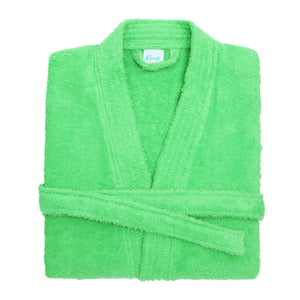 Comfy Unisex Co Bath Robe / Loungewear (Lime Green) (S/M (Length 47inch))
