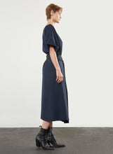 Load image into Gallery viewer, Wrap-Around Dress - Navy