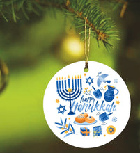 Load image into Gallery viewer, Happy Hanukkah Ornament