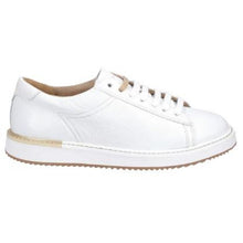 Load image into Gallery viewer, Womens/Ladies Sabine BouncePLUS Leather Lace Up Sneaker - White Leather