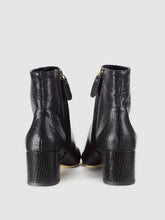 Load image into Gallery viewer, Monti Black Embossed Leather Bootie