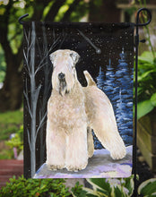 Load image into Gallery viewer, Starry Night Wheaten Terrier Soft Coated Garden Flag 2-Sided 2-Ply