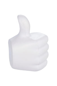 Bullet Thumbs Up Stress Reliever (White) (2.2 x 1.6 x 3.1 inches)