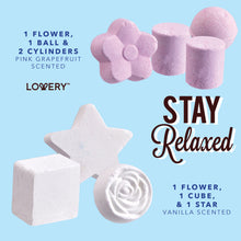 Load image into Gallery viewer, Lovery Bath Bombs Gift Set - 17 Large Bath Fizzies with Shea and Coco Butter