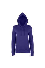 Load image into Gallery viewer, AWDis Just Hoods Womens/Ladies Girlie College Pullover Hoodie (Purple)
