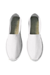 Paradise Mens Vibrant Espadrille Shoes - White