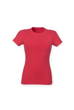 Load image into Gallery viewer, Skinni Fit Womens/Ladies Triblend Short Sleeve T-Shirt (Red Triblend)