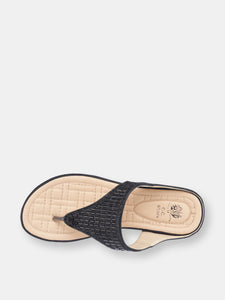 Jamm Black Flat Sandals