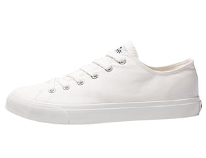 Fear0 NJ Unisex Minimal All White/Gum Skateboard Casual Canvas Shoes