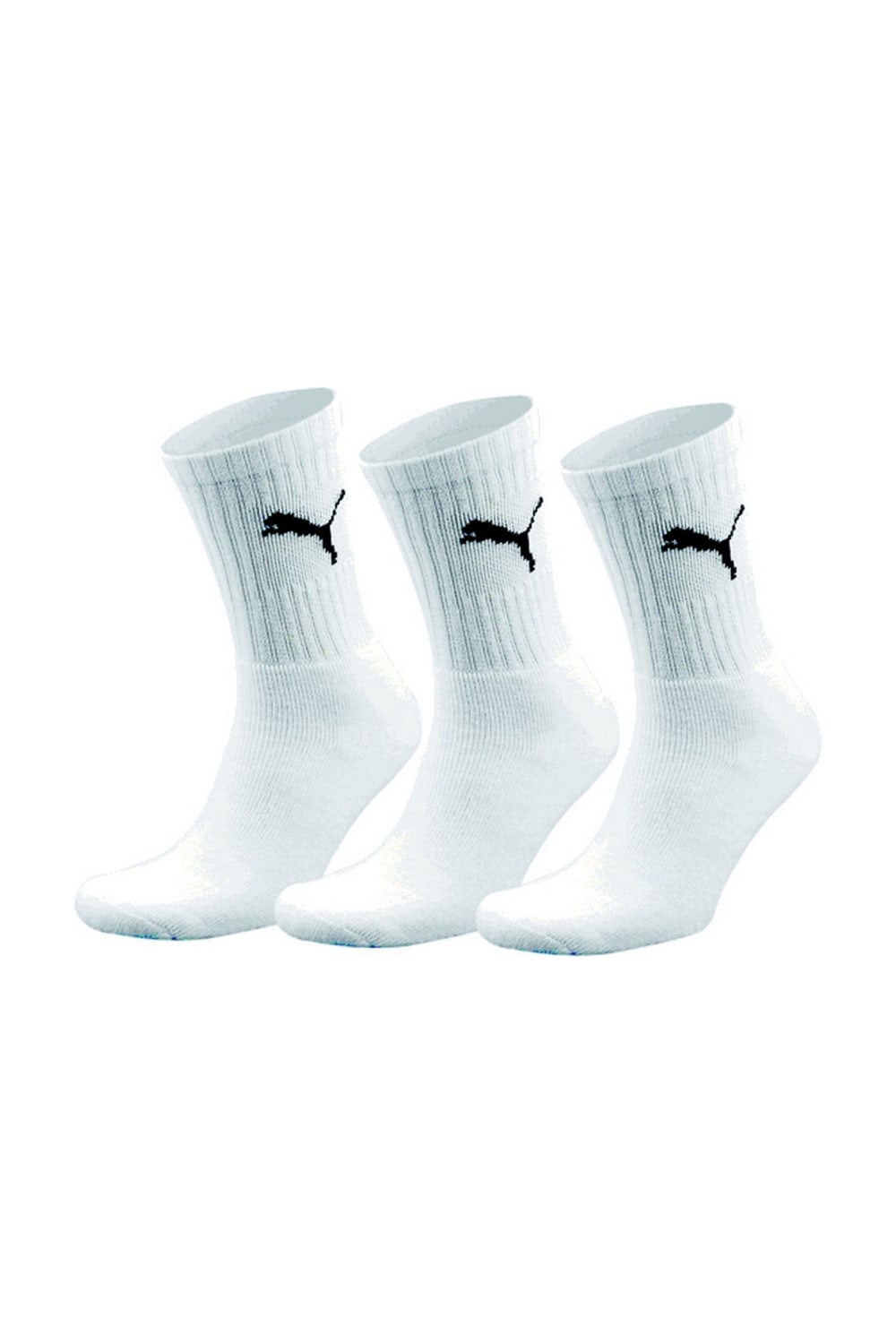 Puma Crew Trainer Socks 3 Pair Pack/Mens Socks (White)