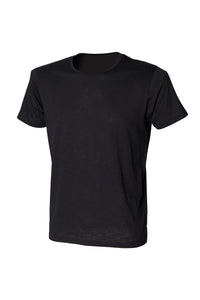 Skinni Fit Mens Slub T-Shirt (Black)