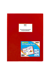 Tiger A4 Flexi Display Book (Red) (10 Pockets)