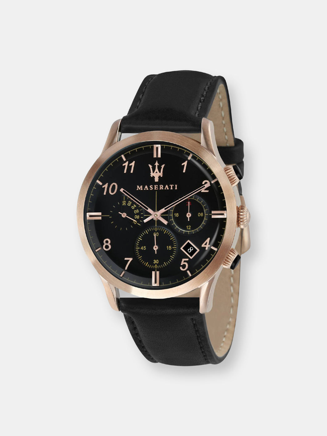 Maserati Men's Ricordo R8871625004 Black Leather Quartz Fashion Watch